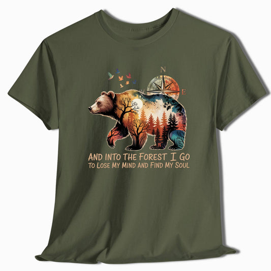 Hiking T-Shirt Into the Forest I Go - t172a25