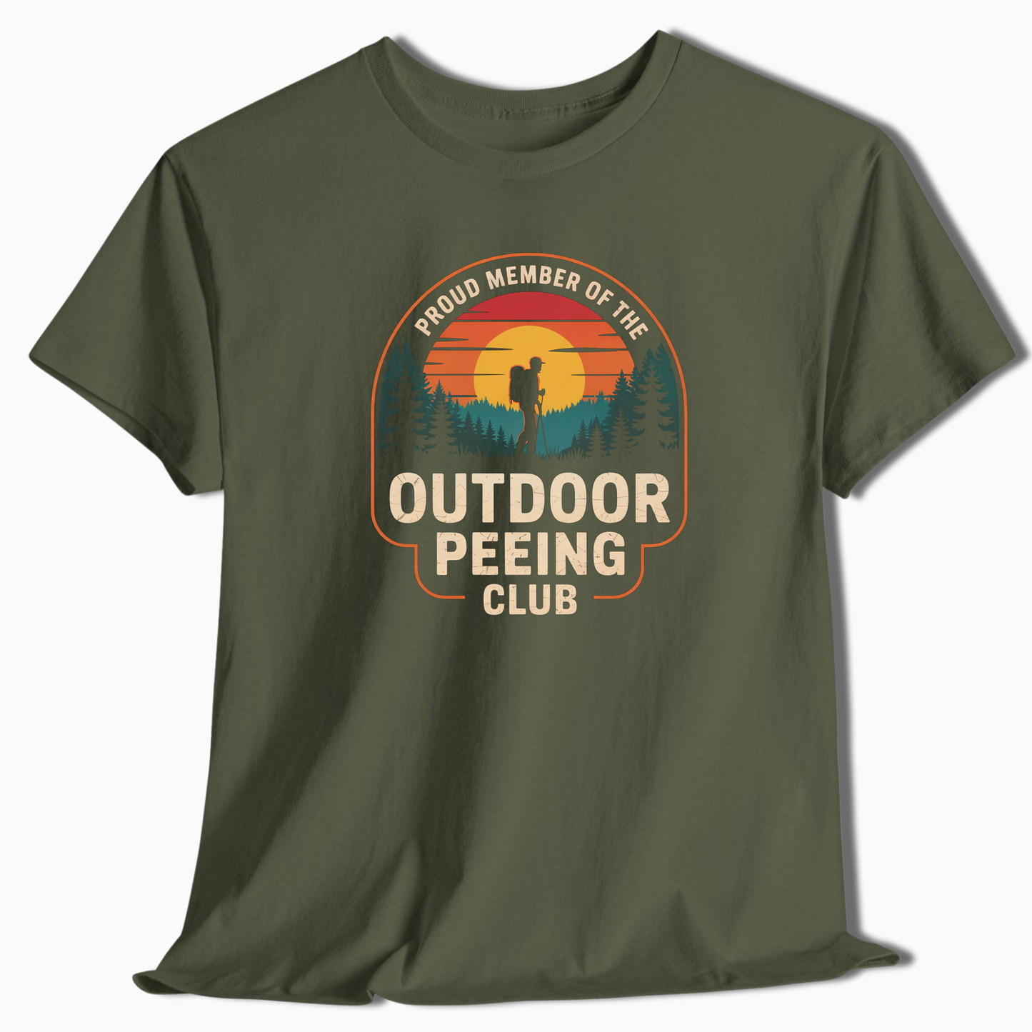 Proud Member Of The Outdoor Peeing Club - T-Shirt - t174a25