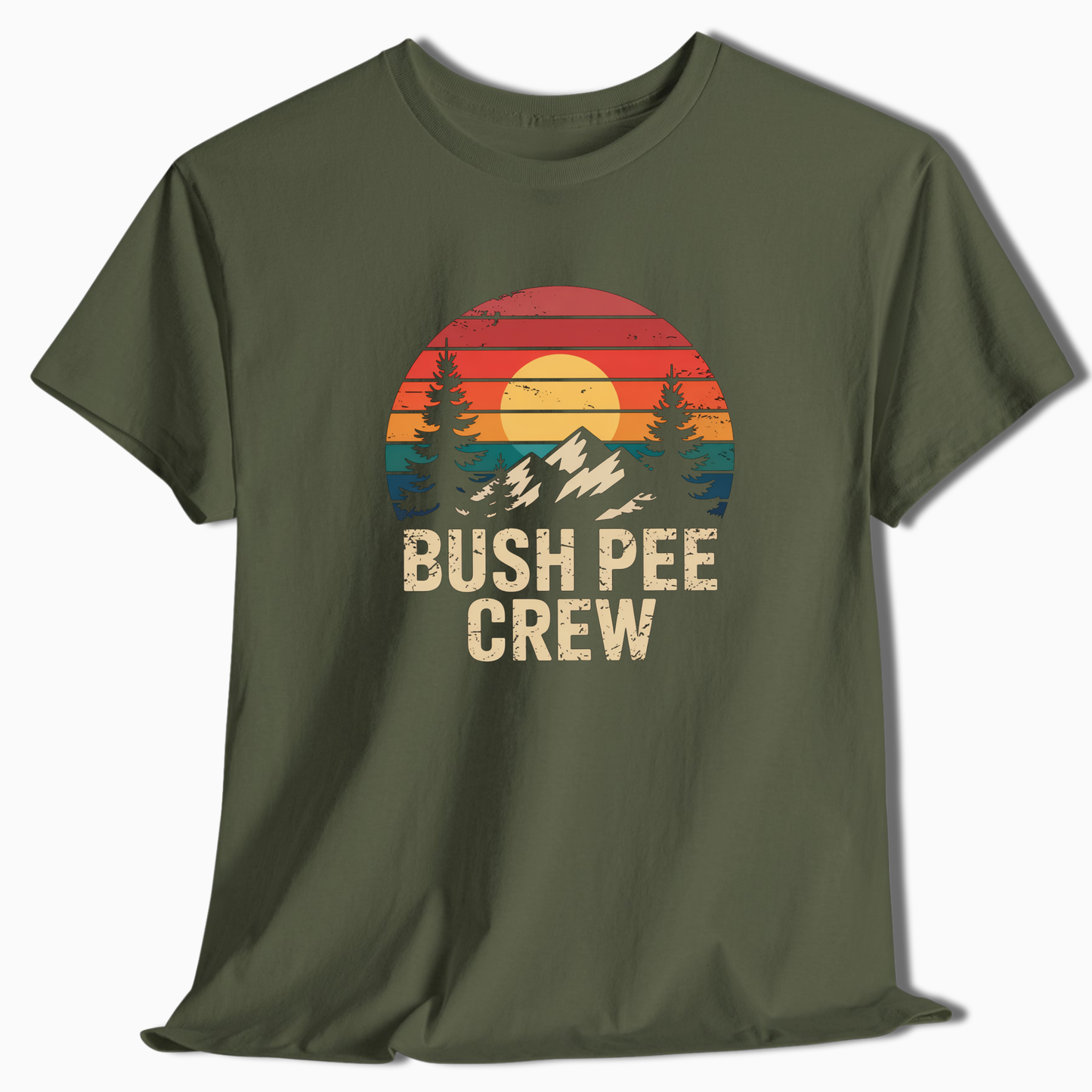 Bush Pee Crew - T-Shirt - t182a25