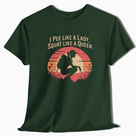 I Pee Like A Lady Squat Like A Queen T-Shirt - t195a25