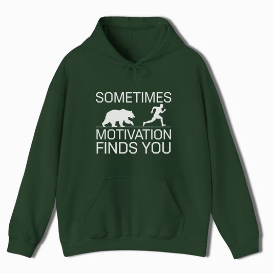 Hiking Hoodie Motivation Finds You - t1a25