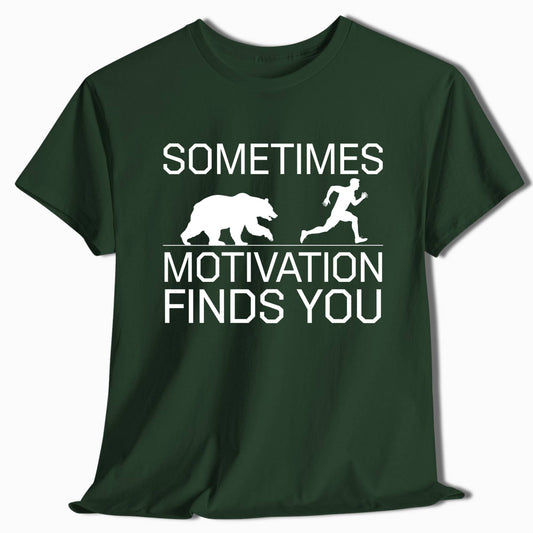 Hiking T-Shirt Motivation Finds You - t1a25