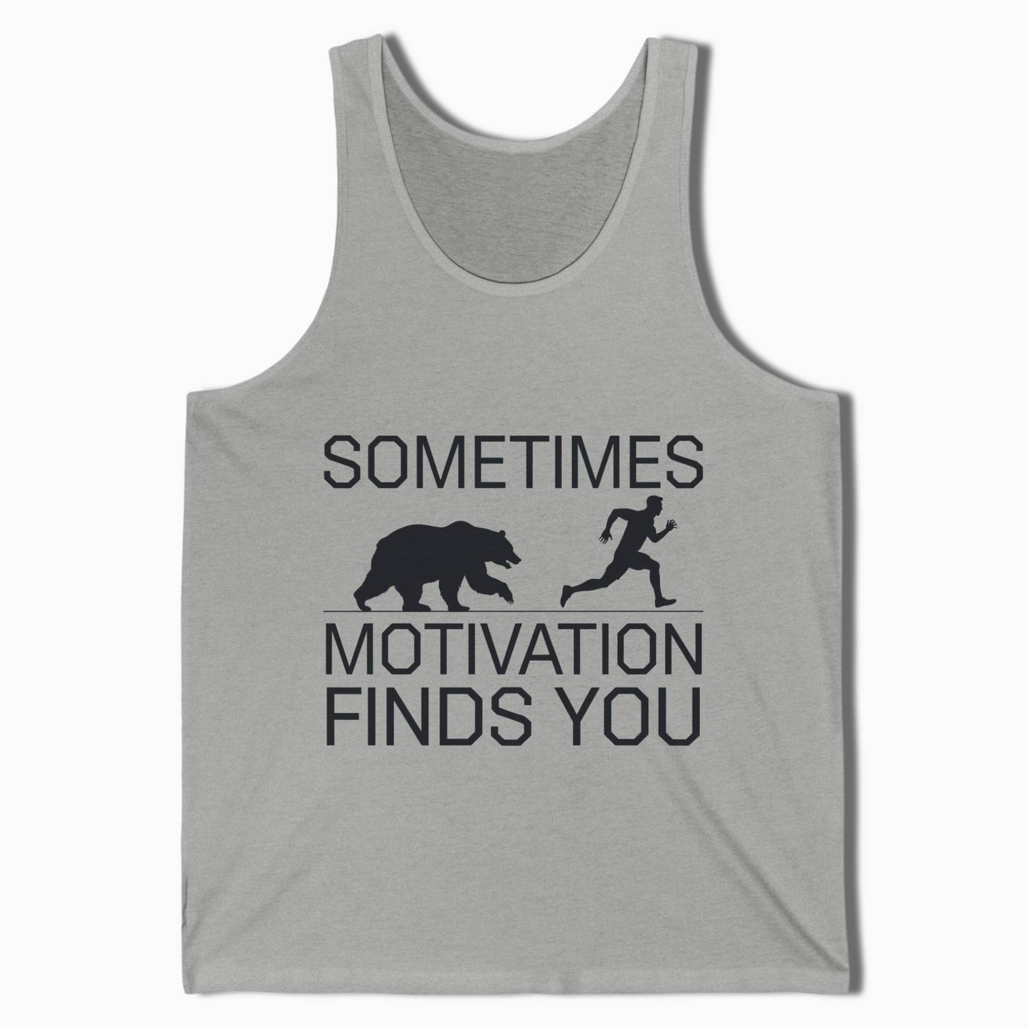 Hiking Tank Top Sometimes Motivation Finds You - t1a25