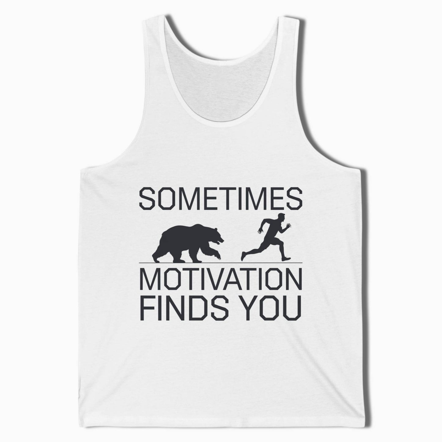 Hiking Tank Top Sometimes Motivation Finds You - t1a25