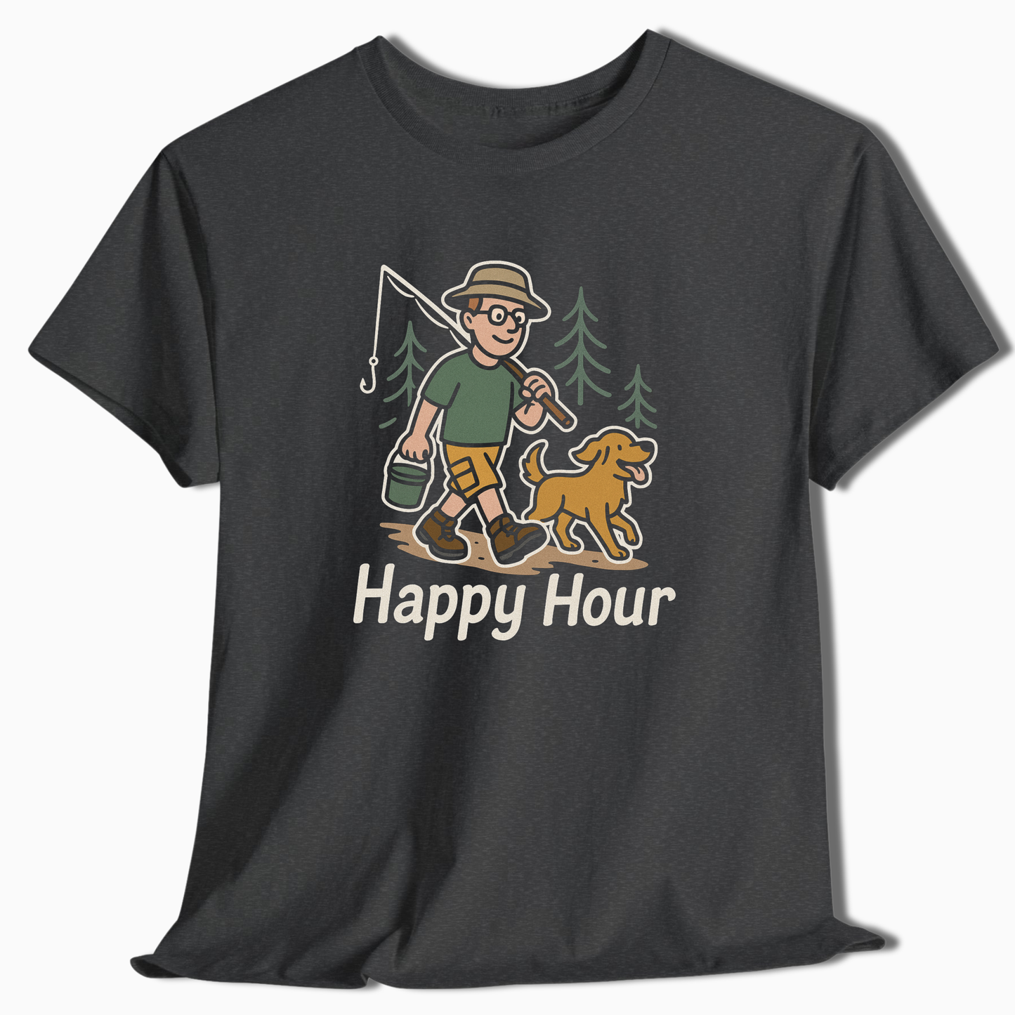 Fishing Happy Hour T-Shirt - t236a25