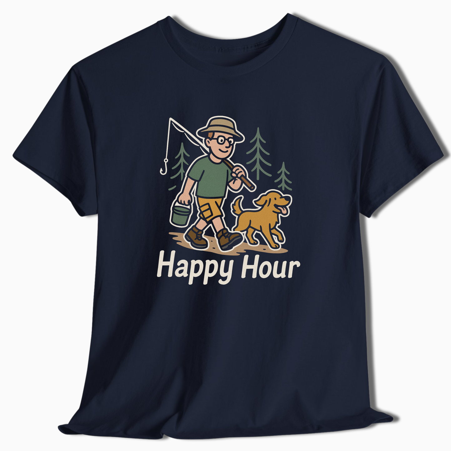 Fishing Happy Hour T-Shirt - t236a25