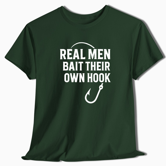 Real Men Bait Their Own Hook T-Shirt - t238a25