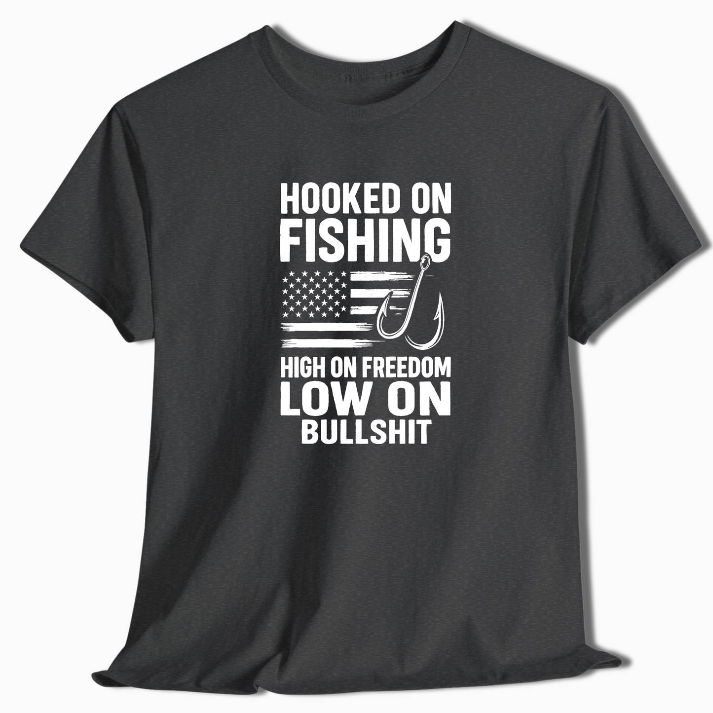 Hooked On Fishing T-Shirt - t241a25