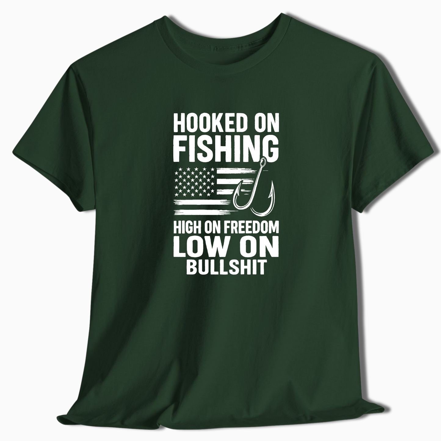 Hooked On Fishing T-Shirt - t241a25