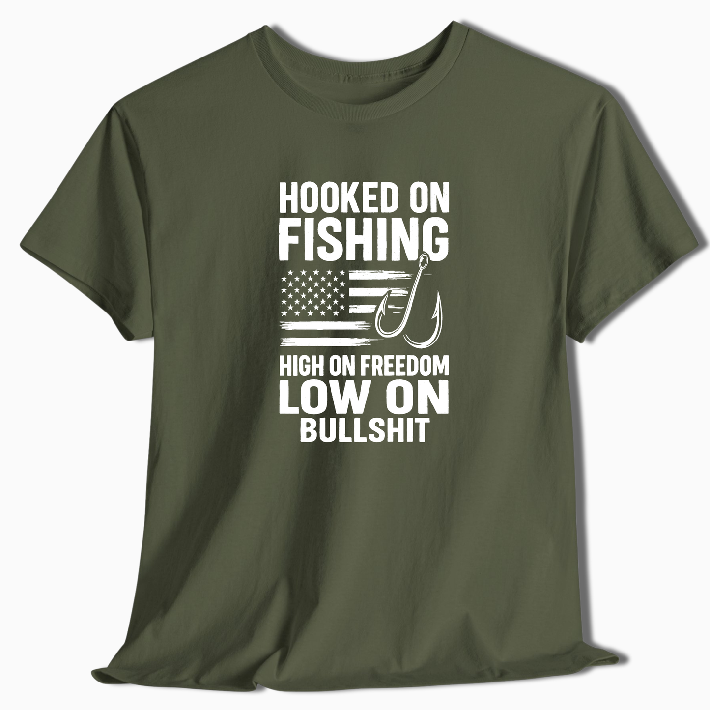 Hooked On Fishing T-Shirt - t241a25