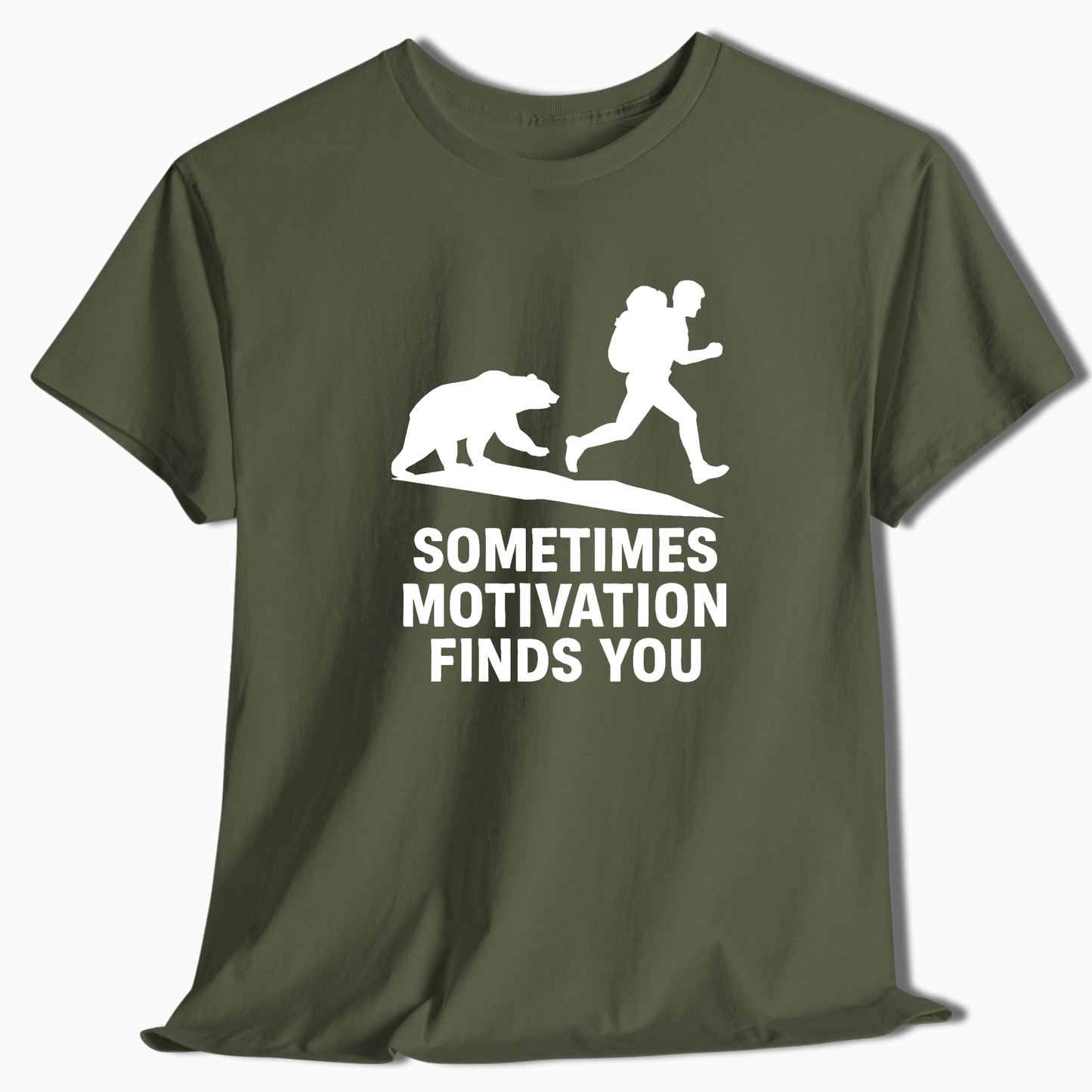 Sometimes Motivation Finds You T-Shirt - t268a25