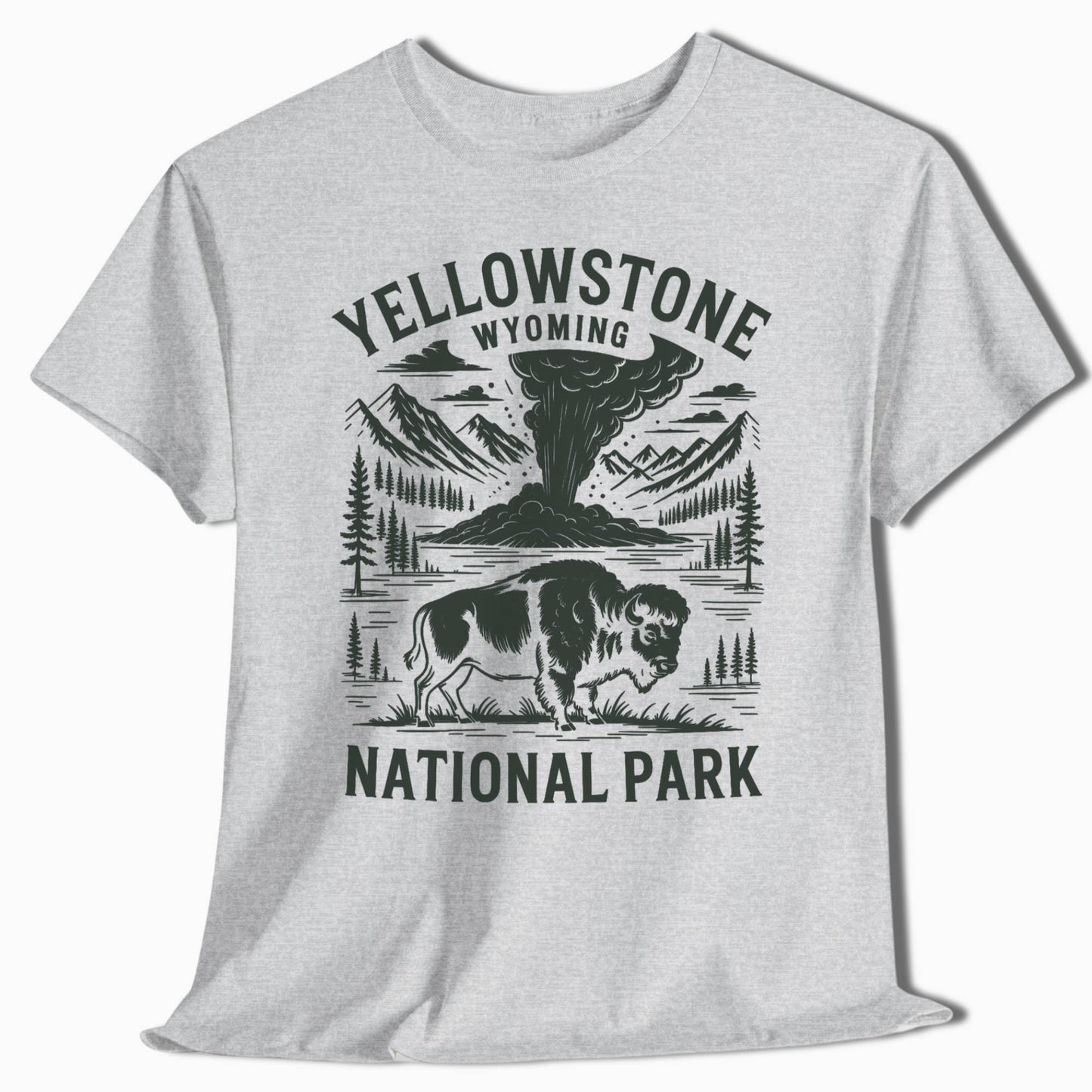 Yellowstone Hiking T-Shirt - Perfect for Hiking Trips - t280a25