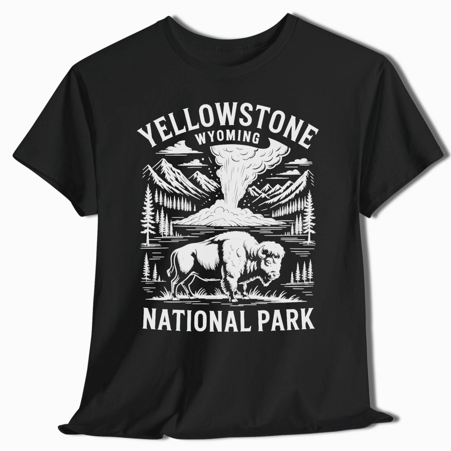 Yellowstone Hiking T-Shirt - Perfect for Hiking Trips - t280a25
