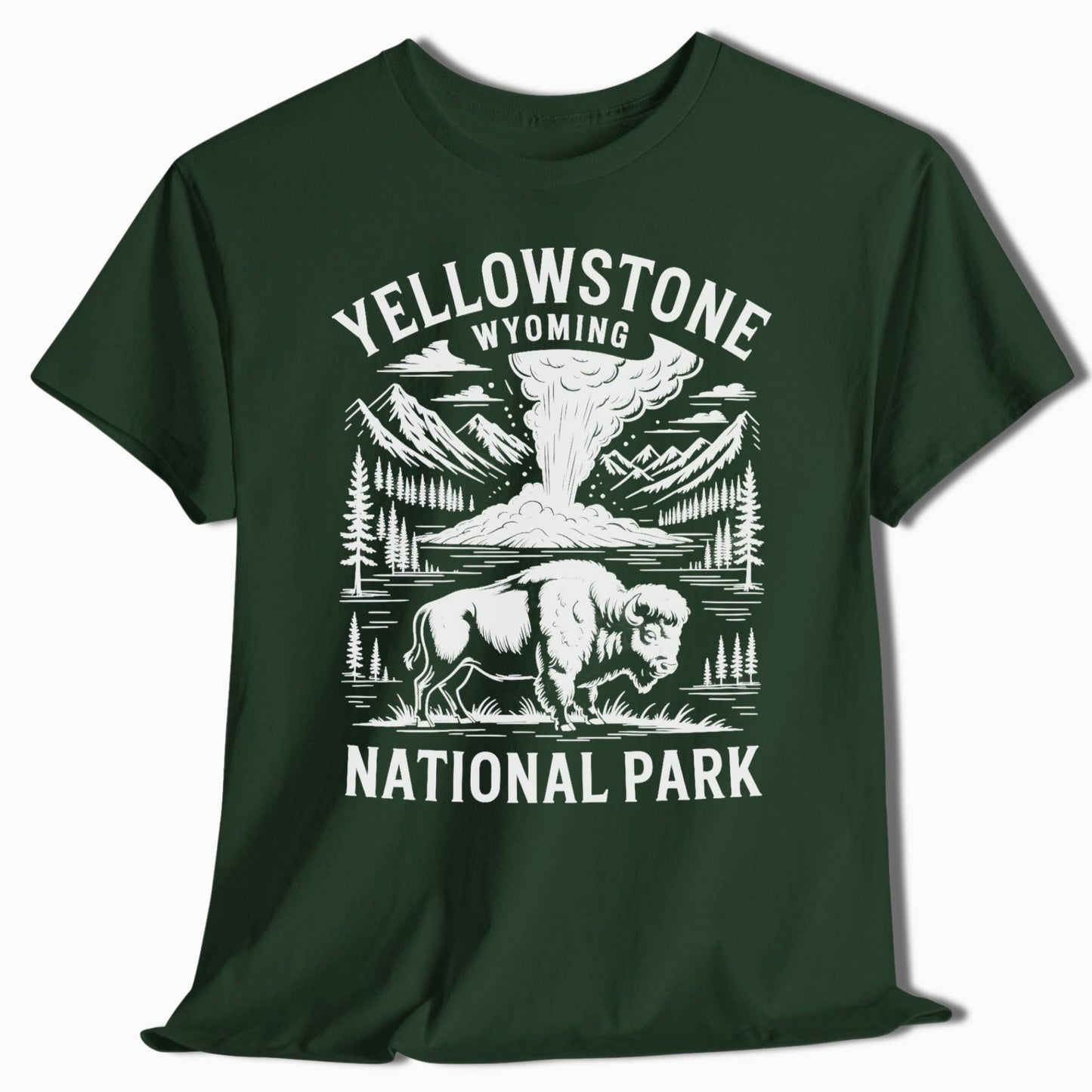 Yellowstone Hiking T-Shirt - Perfect for Hiking Trips - t280a25