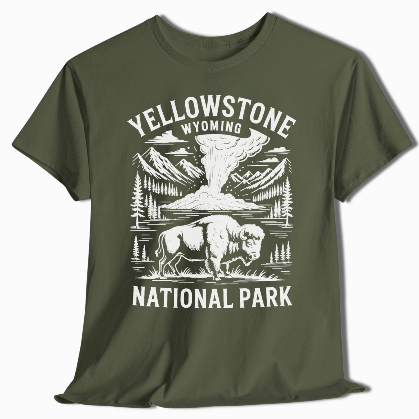 Yellowstone Hiking T-Shirt - Perfect for Hiking Trips - t280a25