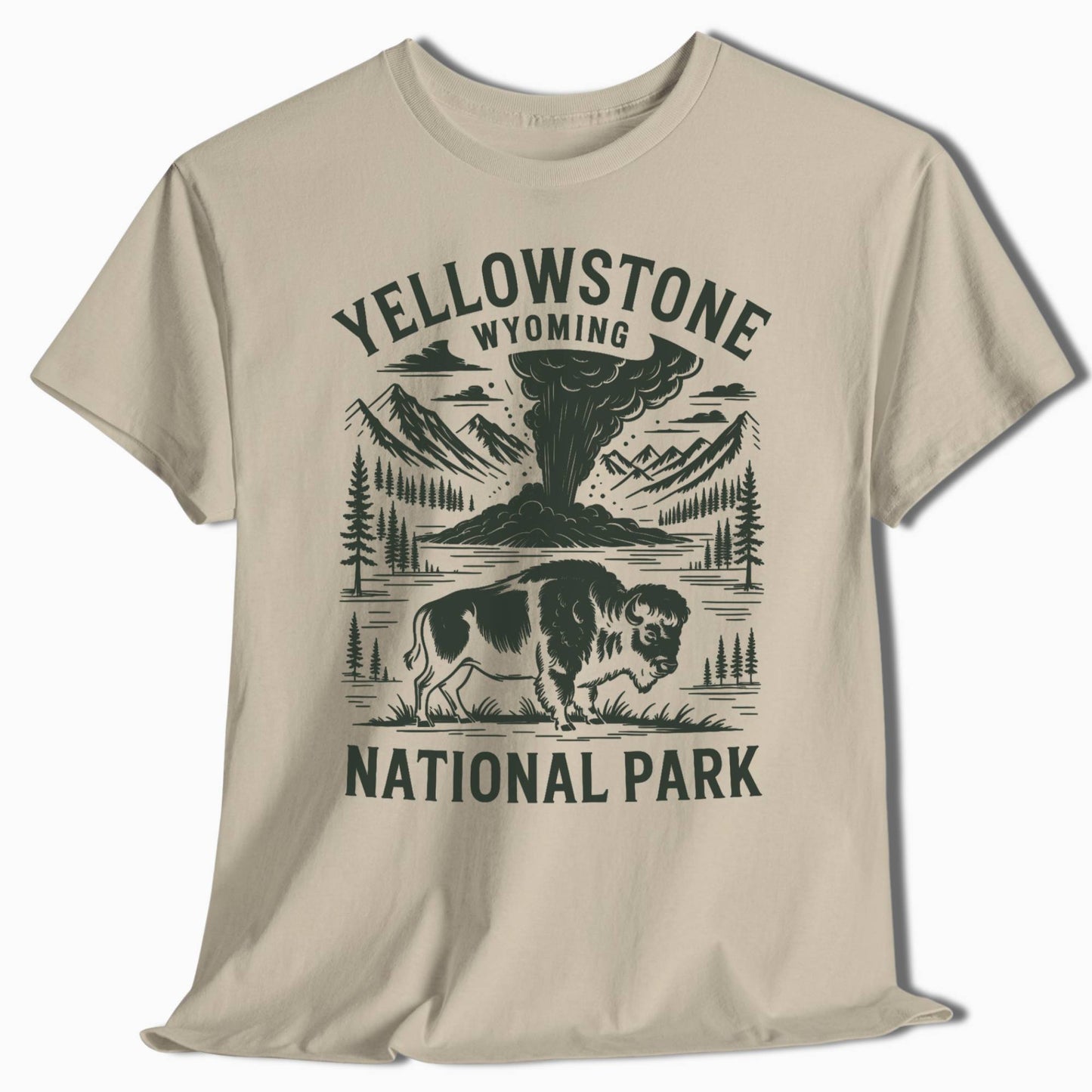 Yellowstone Hiking T-Shirt - Perfect for Hiking Trips - t280a25