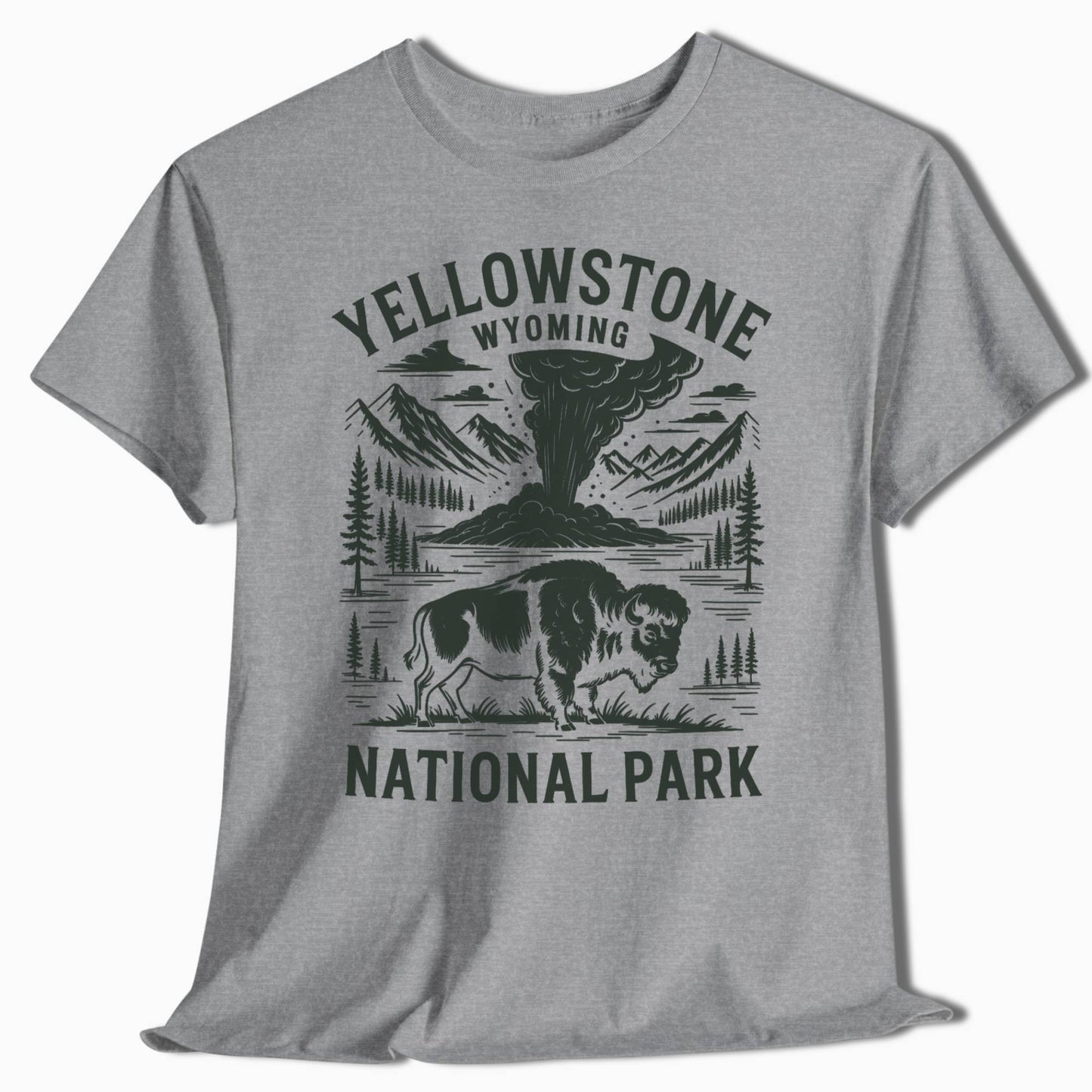 Yellowstone Hiking T-Shirt - Perfect for Hiking Trips - t280a25