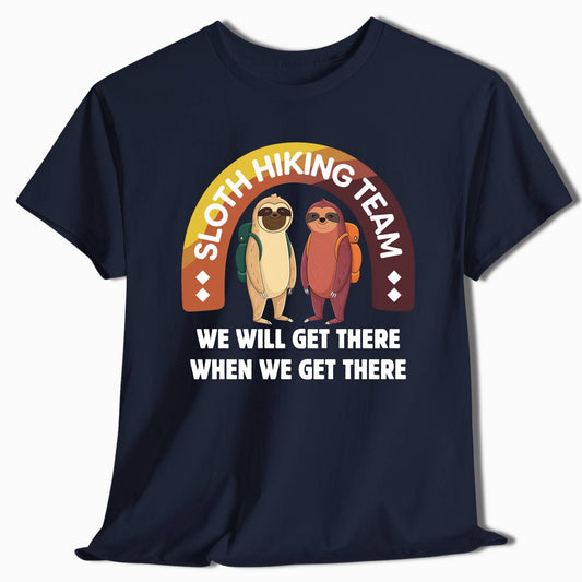 Hiking T-Shirt - Sloth Hiking Team - t2a25