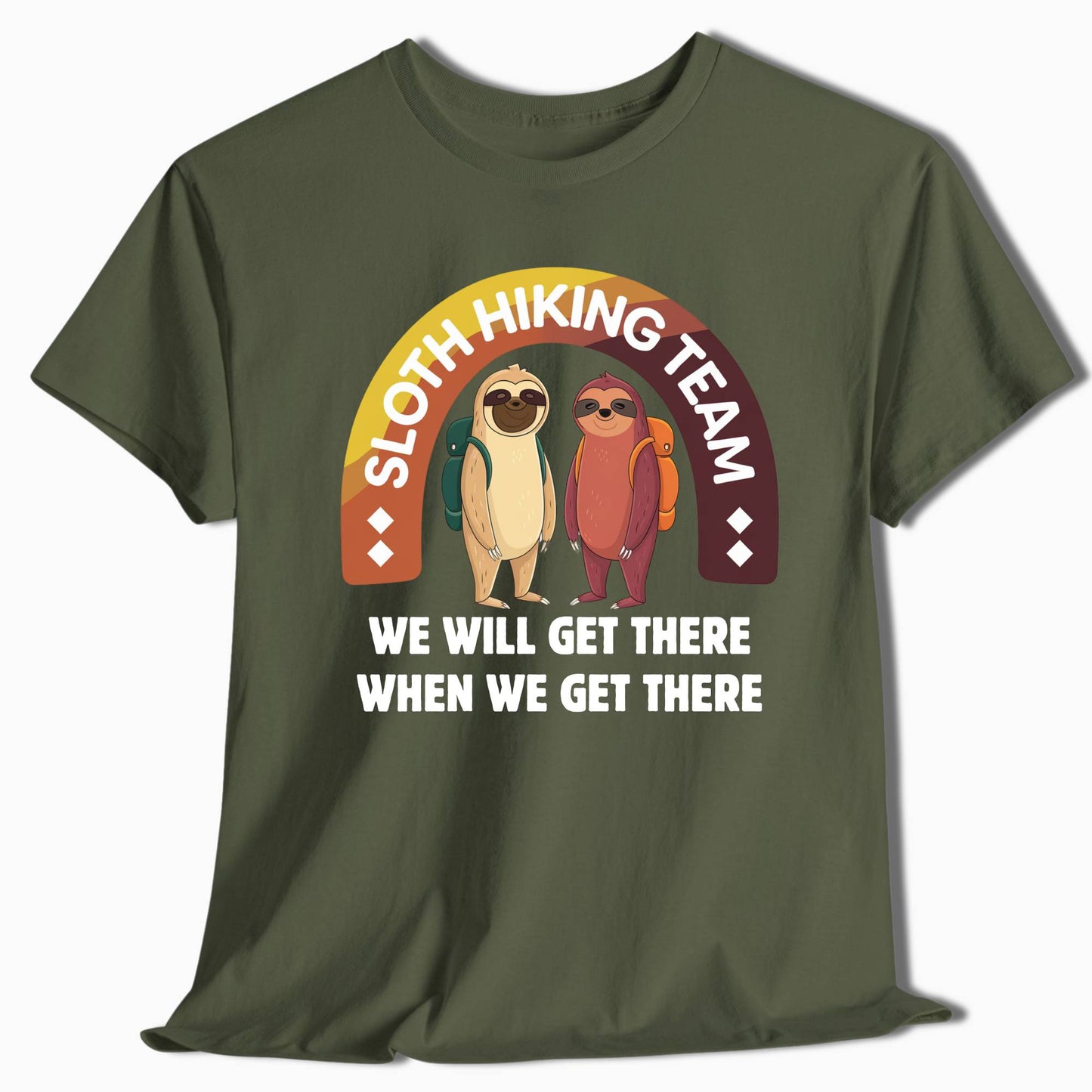 Hiking T-Shirt - Sloth Hiking Team - t2a25