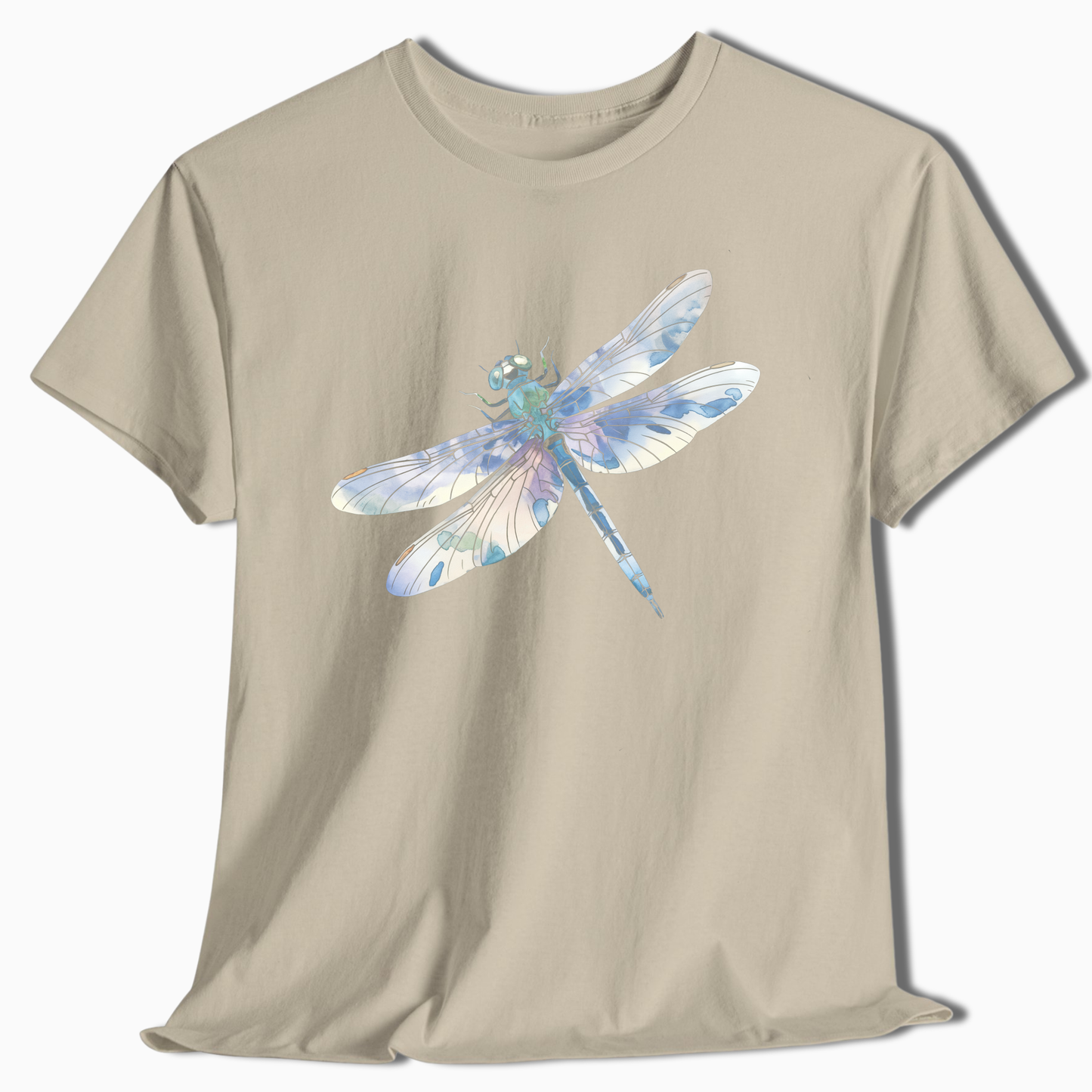 Watercolor Dragonfly T-Shirt - Nature-Inspired Insect Tee - t30a25