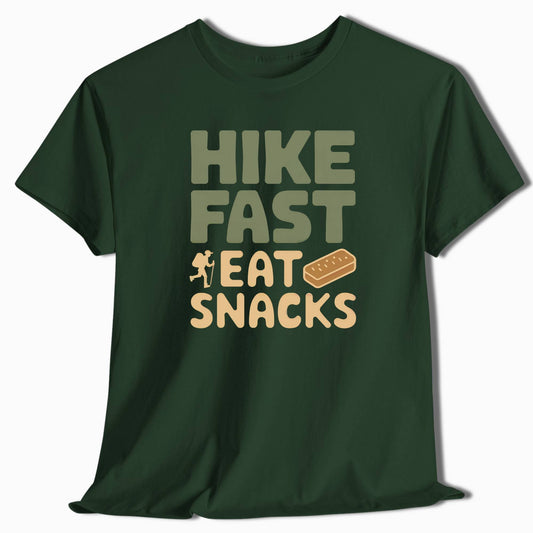 Hike Fast Eat Snacks T-Shirt - t49a25