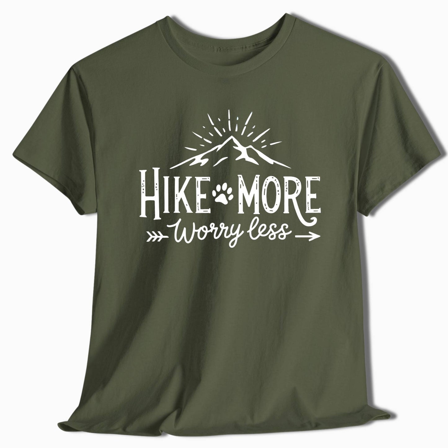 Hiking T-Shirt - Hike More Worry Less - t4a25