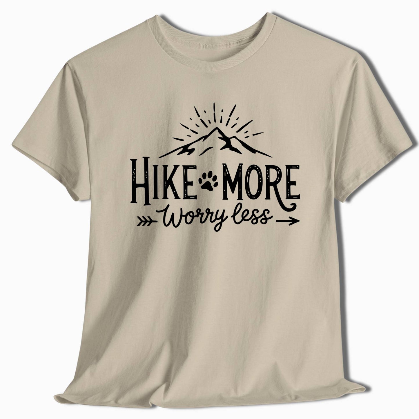 Hiking T-Shirt - Hike More Worry Less - t4a25