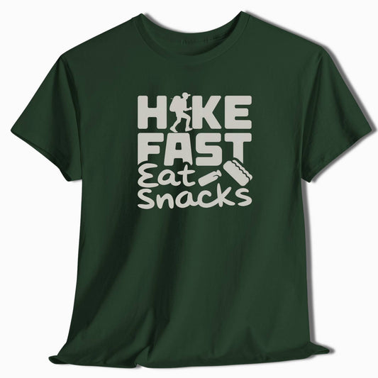 Hike Fast Eat Snacks T-Shirt - t50a25