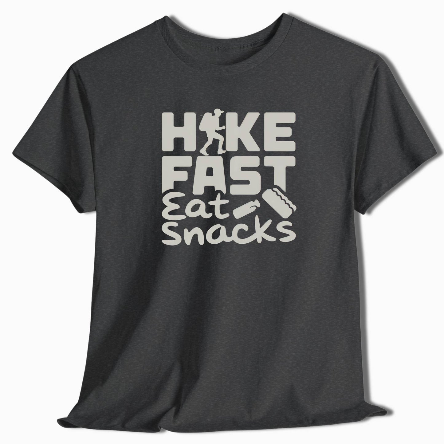Hike Fast Eat Snacks T-Shirt - t50a25
