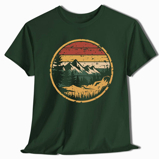 Vintage Mountain Adventure T-Shirt - t60a25