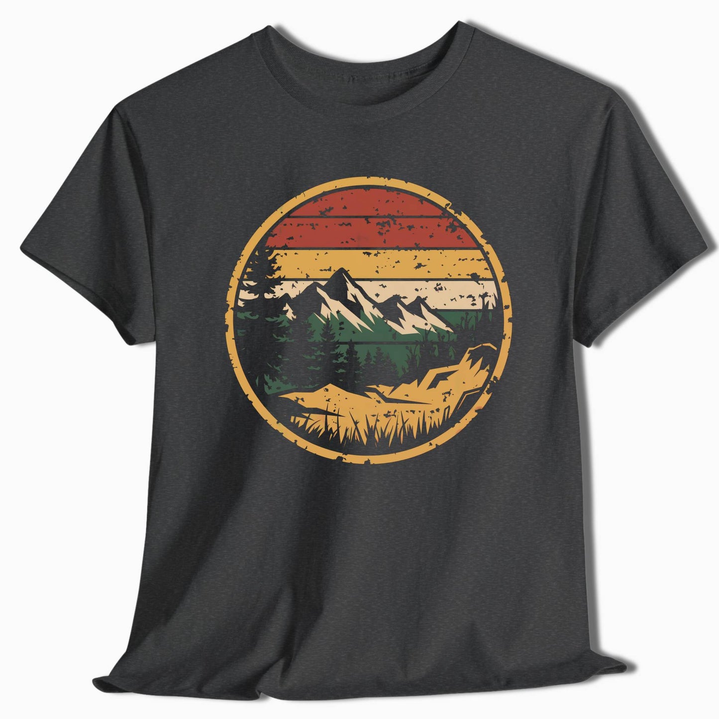 Vintage Mountain Adventure T-Shirt - t60a25