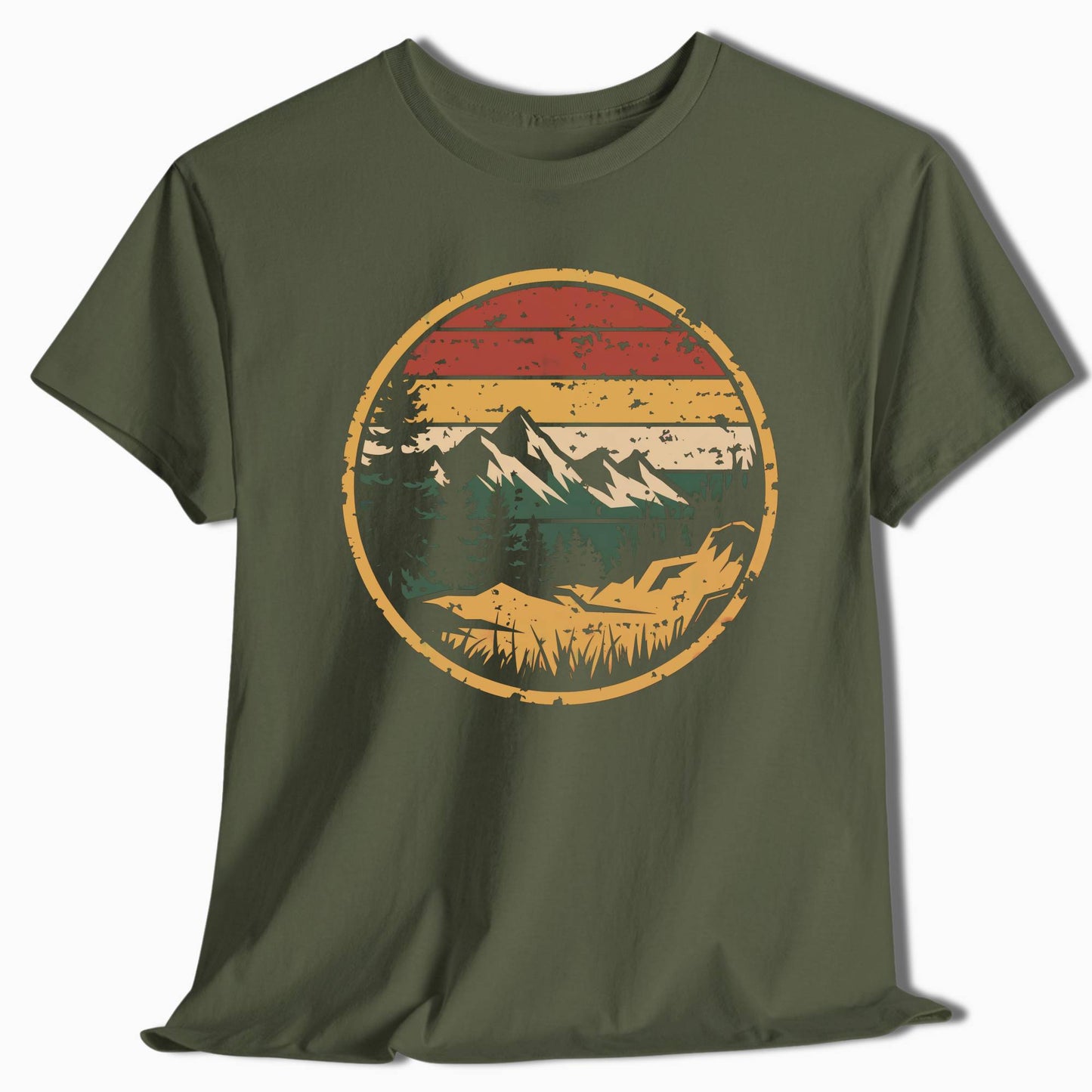 Vintage Mountain Adventure T-Shirt - t60a25