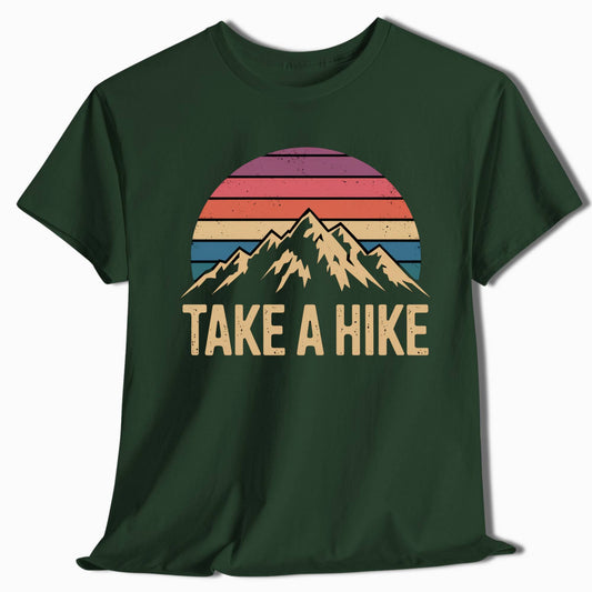 Take a Hike Retro Mountain T-Shirt - t62a25