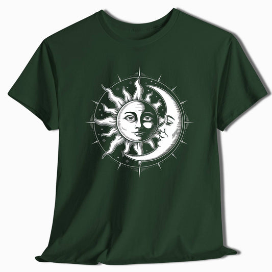Celestial T-Shirt Sun and Moon - t63a25