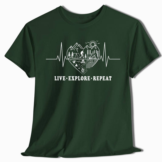 Live Explore Repeat Adventure T-Shirt - t64a25