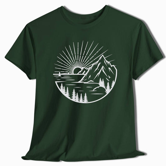 Mountain Sunset Adventure T-Shirt - t66a25
