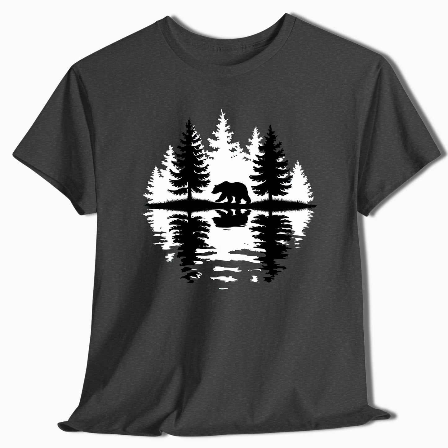 Bear Forest Reflection T-Shirt - t69a25