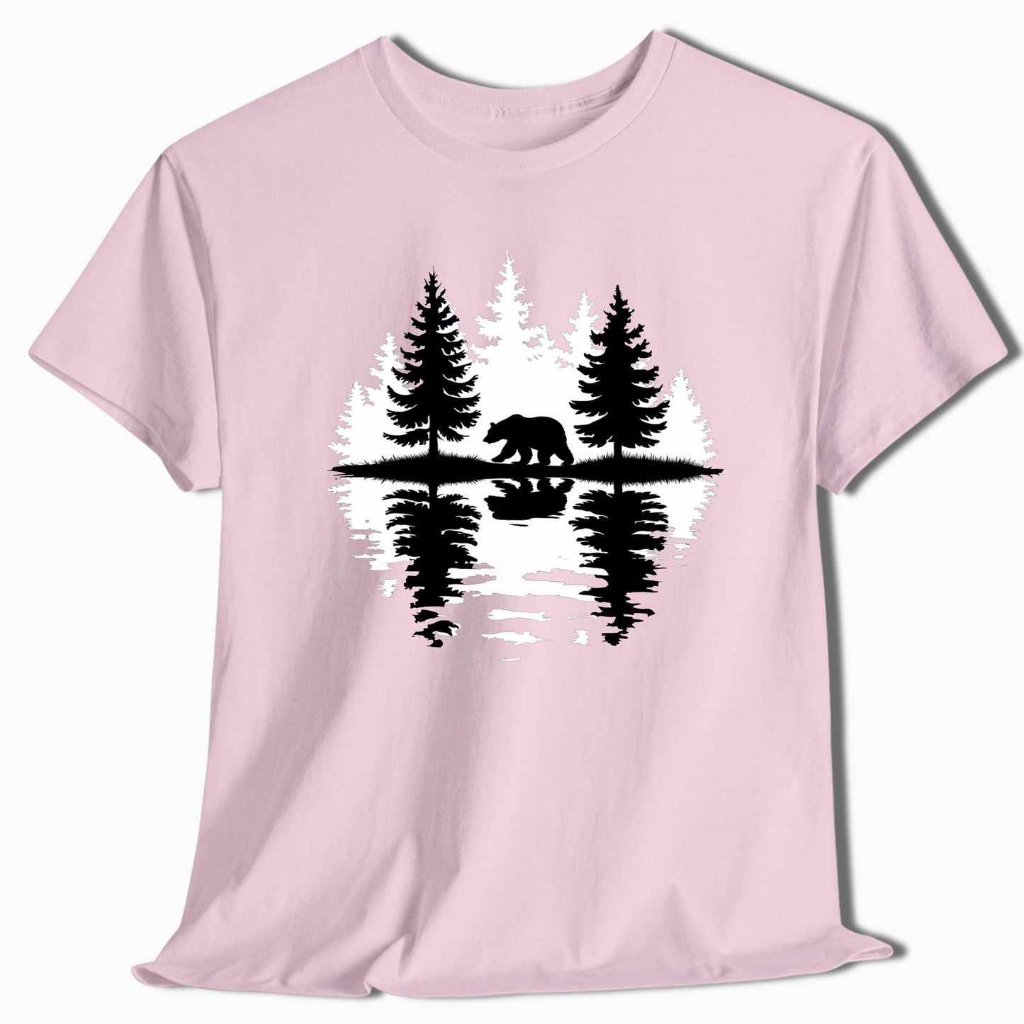 Bear Forest Reflection T-Shirt - t69a25