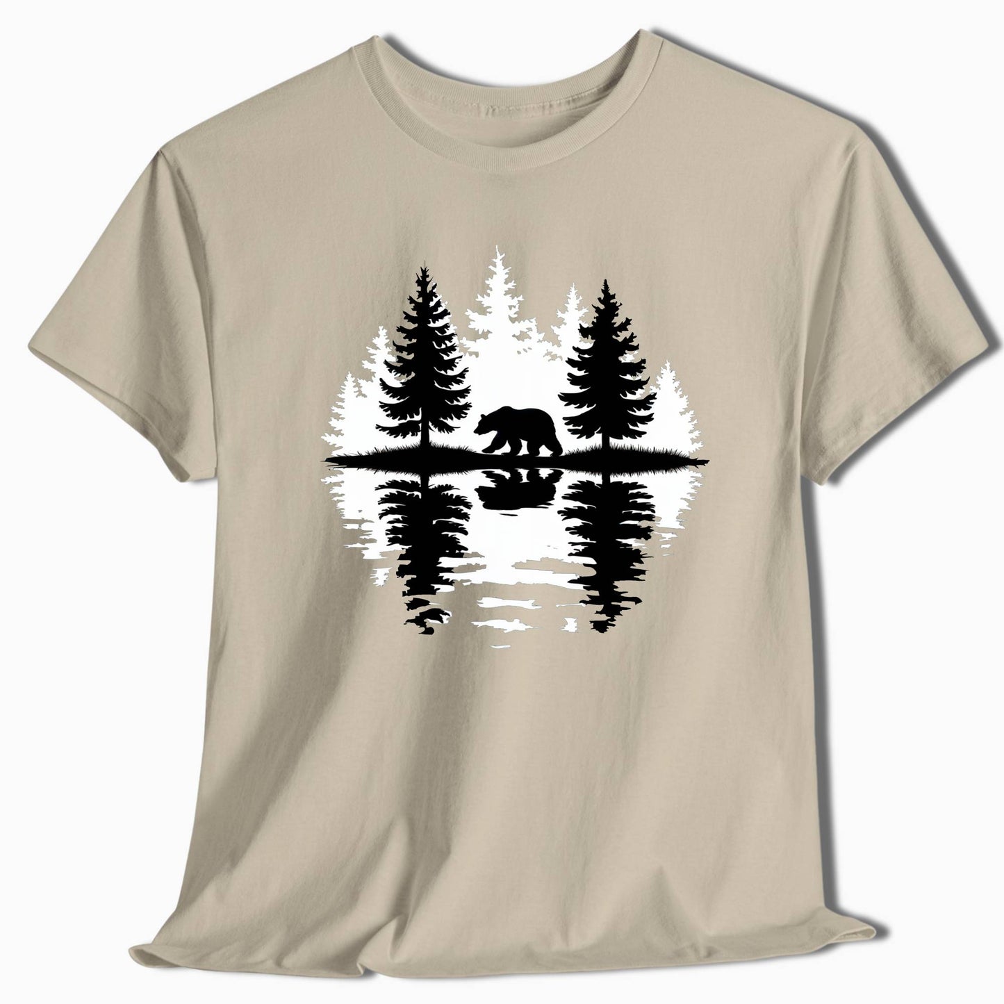 Bear Forest Reflection T-Shirt - t69a25