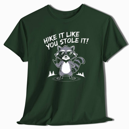 Hike It Like You Stole It Raccoon T-Shirt - t75a25