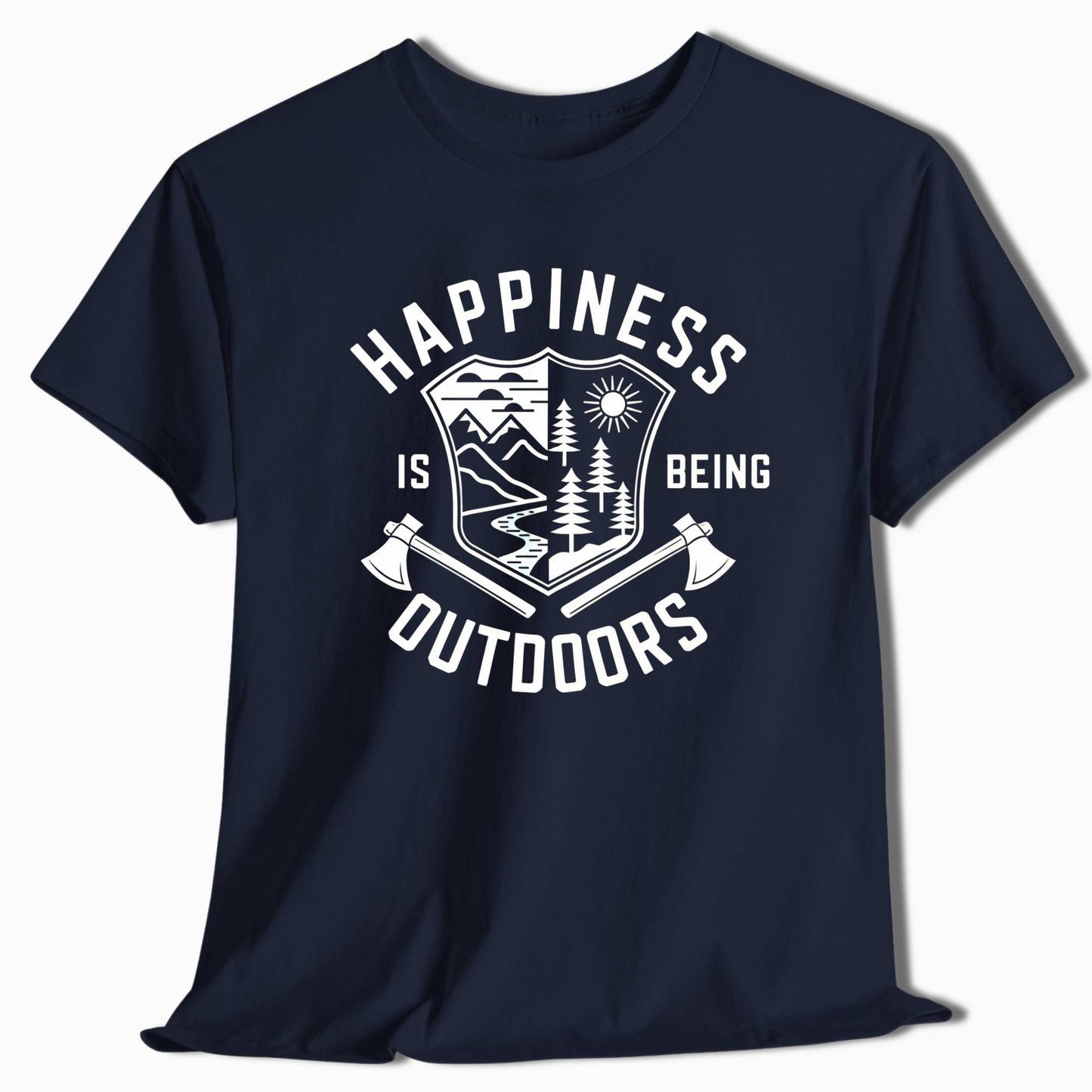 Happiness Is Being Outdoors T-Shirt - t76a25