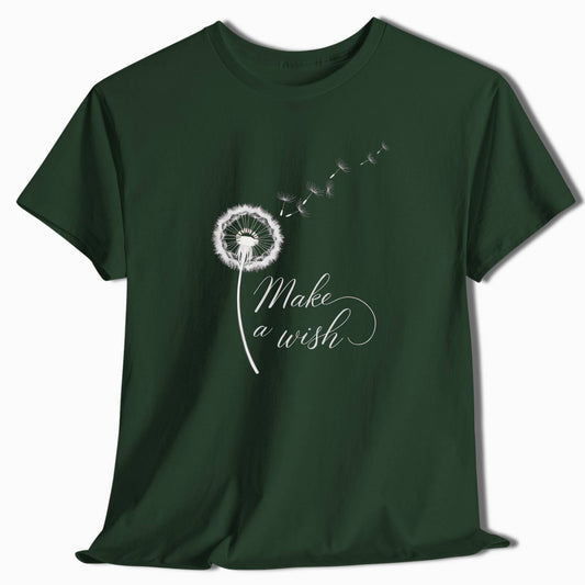 Elegant Dandelion T-Shirt Make a Wish - t79a25