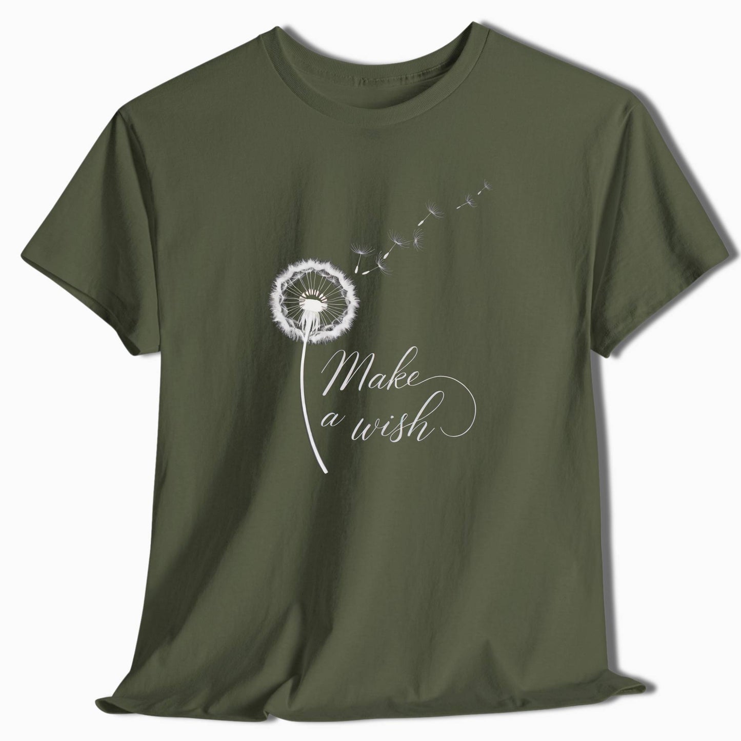 Elegant Dandelion T-Shirt Make a Wish - t79a25