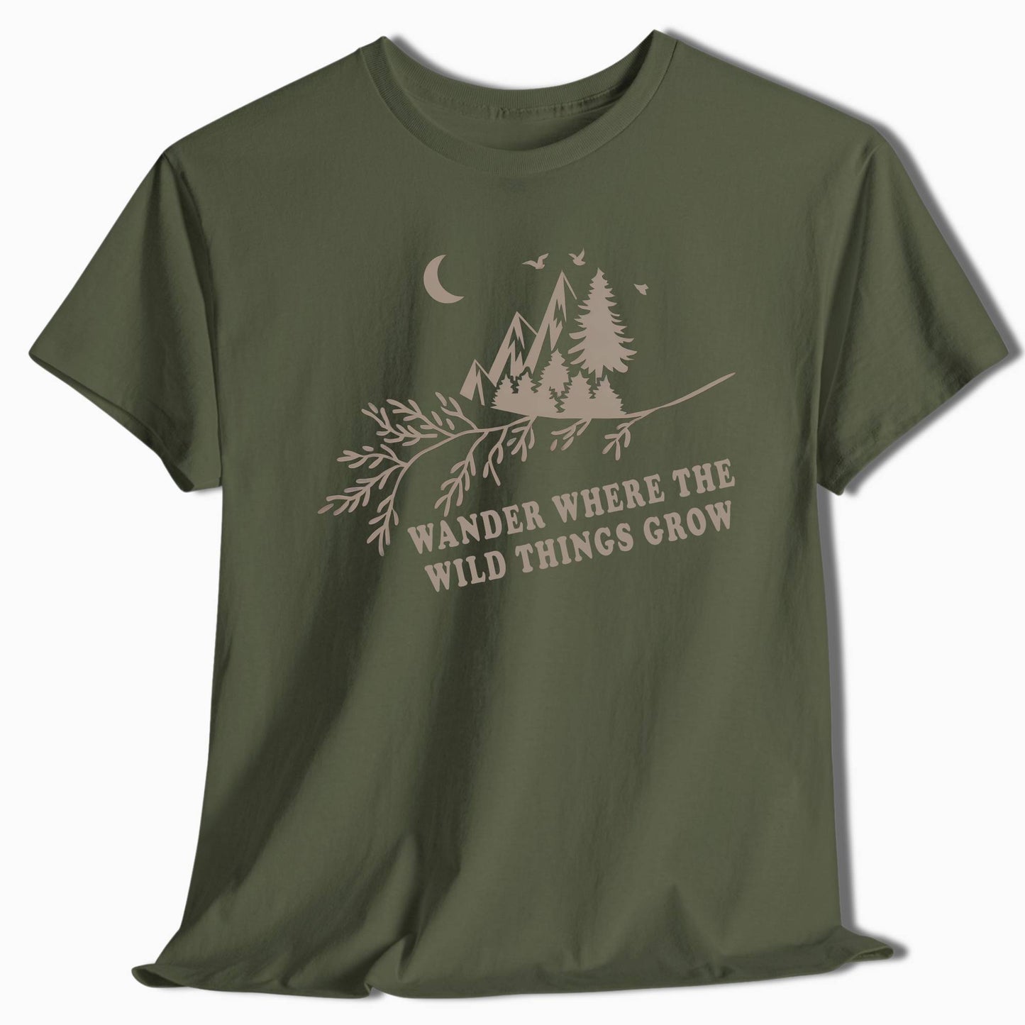 Nature T-Shirt Wander Where the Wild Things Grow - t83a25