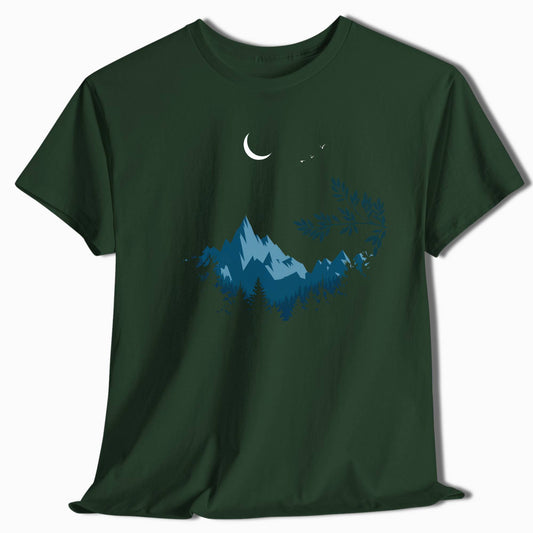 Mountain Night Wilderness T-Shirt - t84a25
