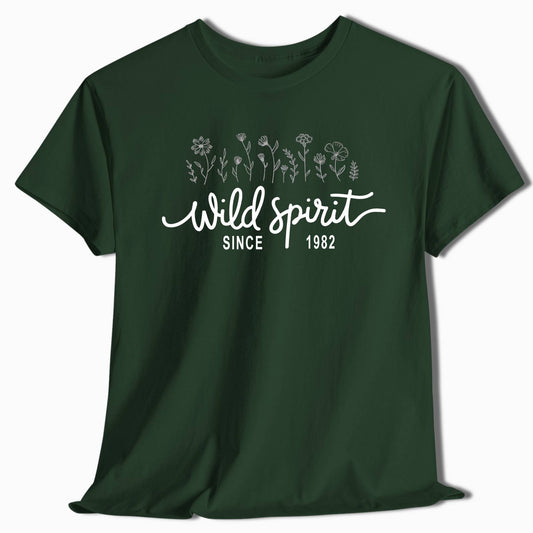 Personalized Hiking T-Shirt Wild Spirit Custom Birth Year - t86a25