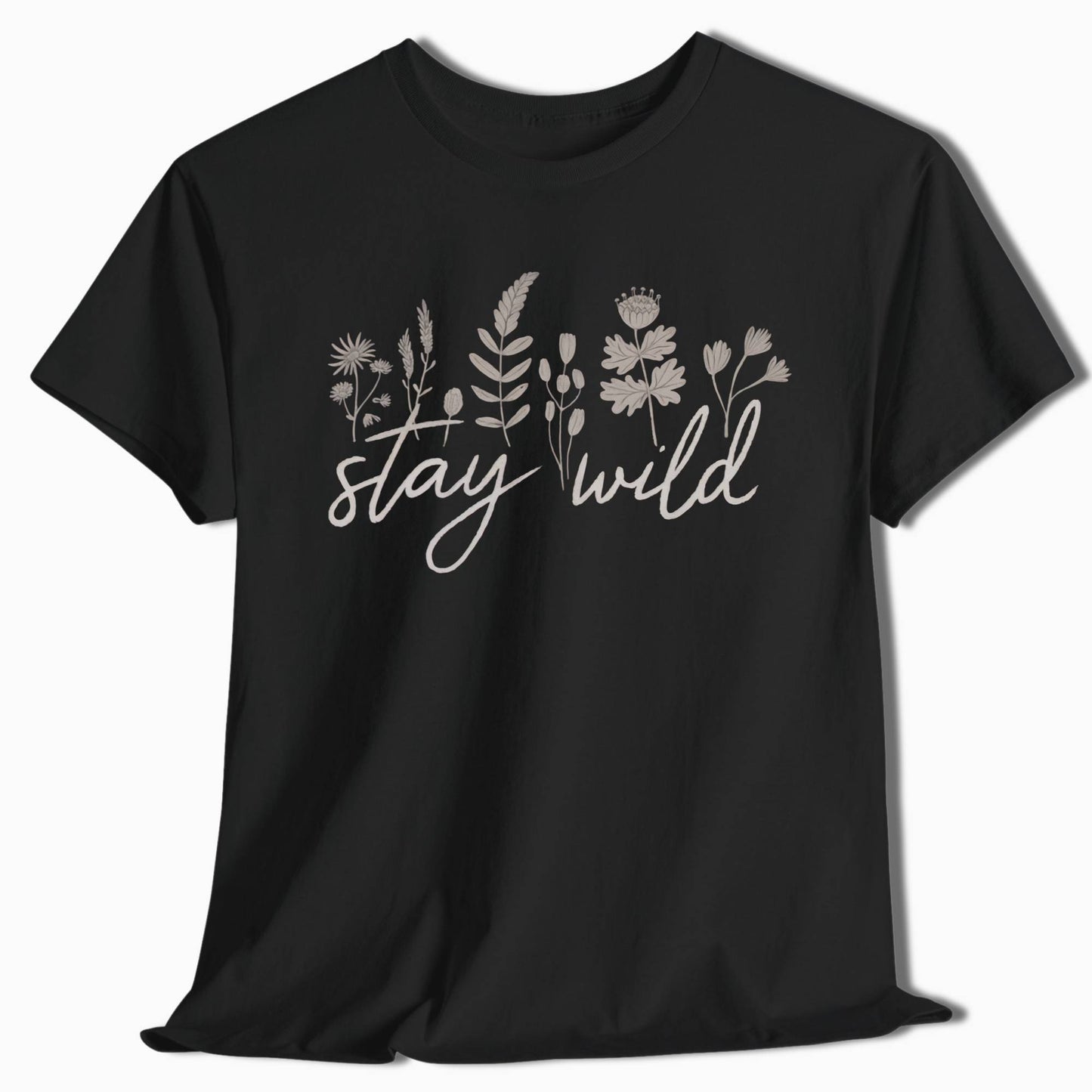Floral T-Shirt Stay Wild - t87a25
