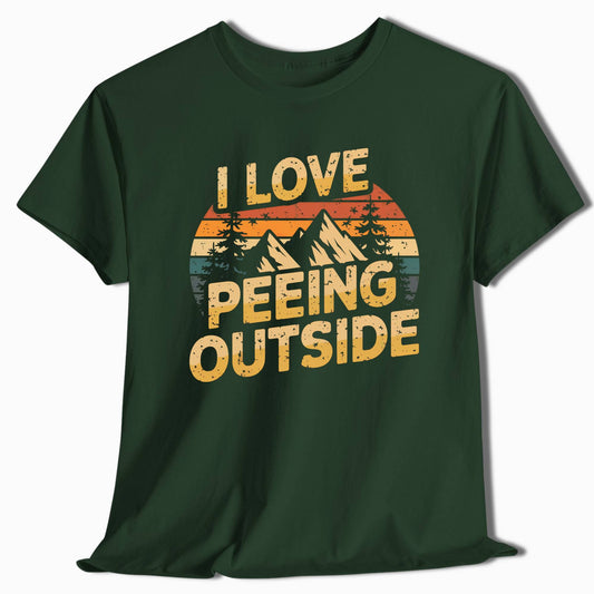 Camping T-Shirt I Love Peeing Outside - t94a25