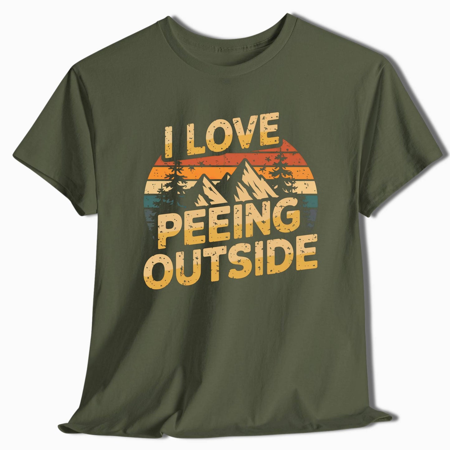 Camping T-Shirt I Love Peeing Outside - t94a25