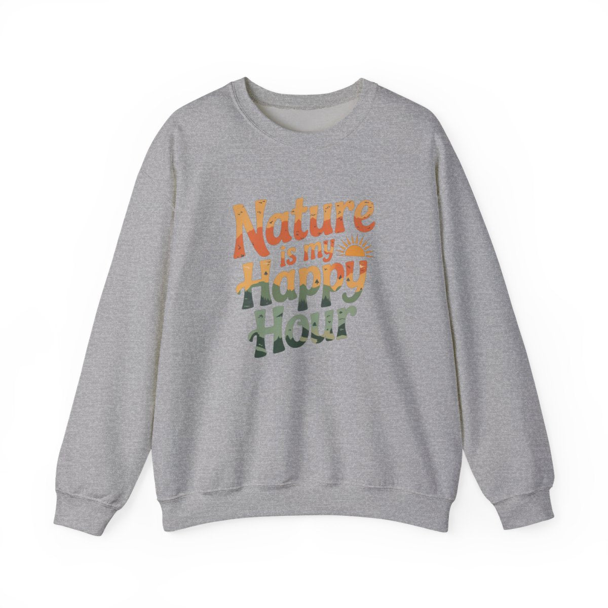 Nature Is My Happy Hour Camping Sweatshirt - t165a25
